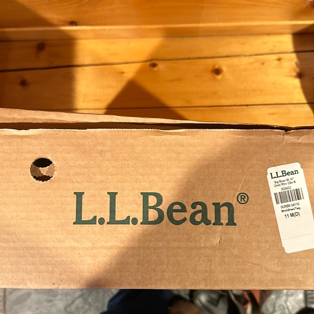 L.L.bean wax canvas 10” duck boot